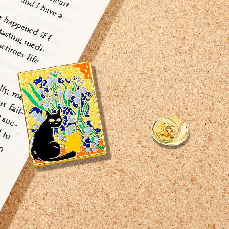 Starry Night Cats Enamel Pins - The pin shop