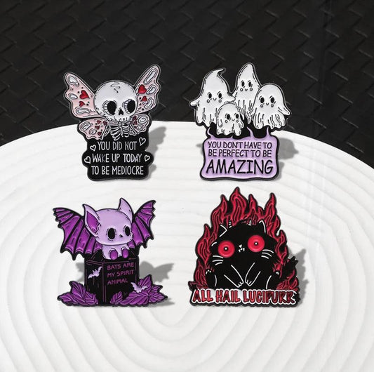 Creepy Bat and Ghost - The pin shop