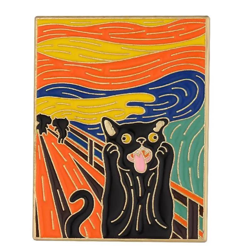 Starry Night Cats Enamel Pins - The pin shop